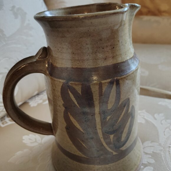 Signed Stoneware Water Jar Pottery - Picture 5 of 7